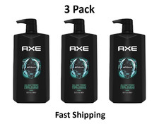 Axe Apollo Refreshing Daily Use Men's Body Wash, Sage & Cedarwood, 32 Oz, 3 Pack