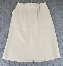 VTG 80s rrrrruss Russ Togs Skirt Womens Size 18 Beige Union Made In USA