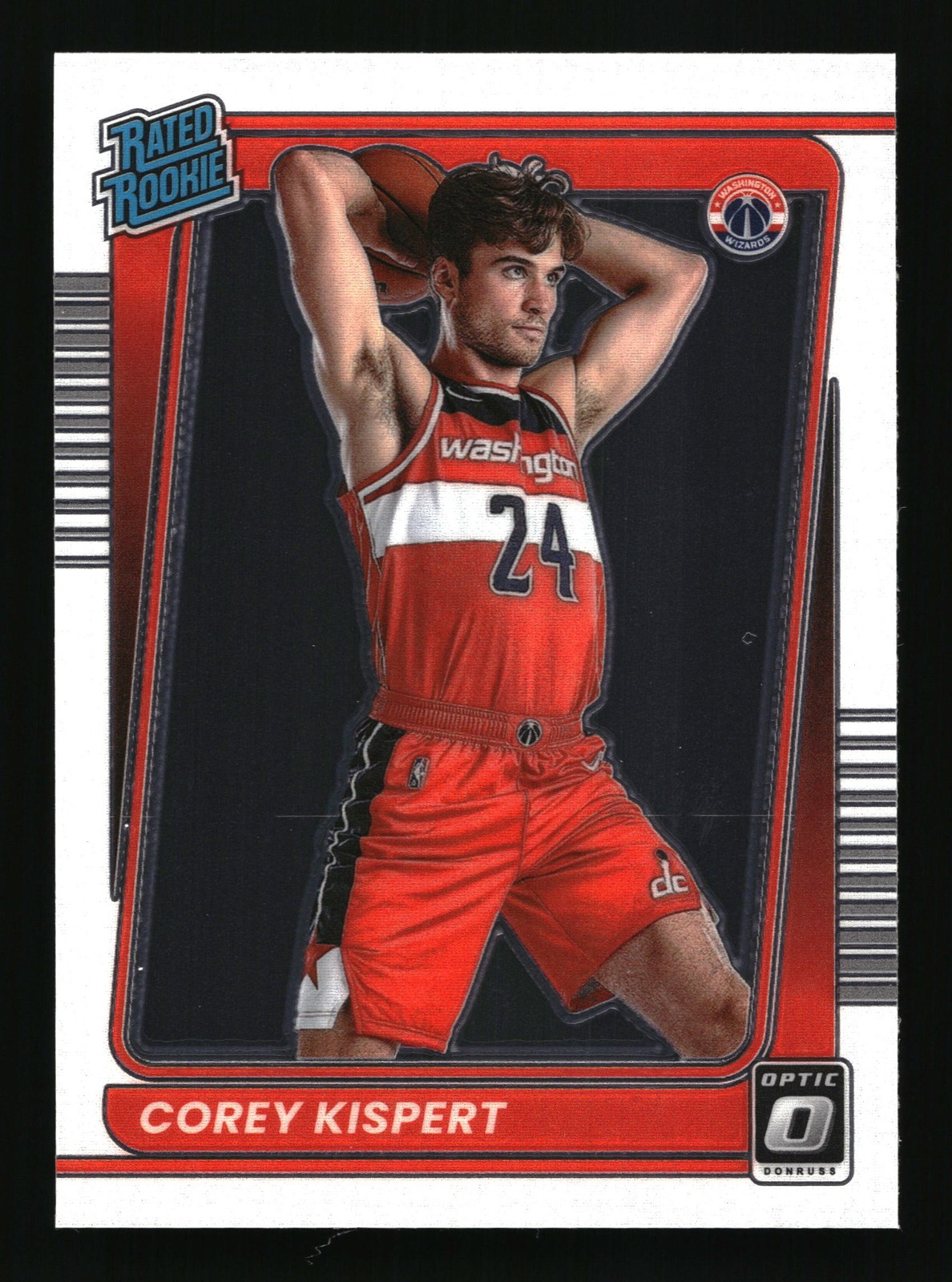 2021-22 Donruss Optic Rated Rookie Corey Kispert #183 Washington Wizards RC