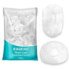 100 Disposable Shower Hair Caps Medium Plastic Reusable Waterproof Small Head