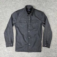 Roark Revival Jacket Mens Large Grey Canvas Jac Shirt Unlined Shacket Outdoors