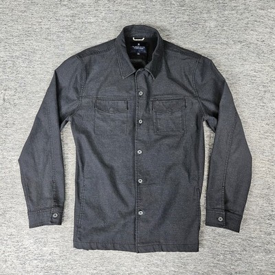 Roark Revival Jacket Mens Large Grey Canvas Jac Shirt Unlined Shacket Outdoors
