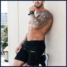 Men's Zip pocket sweatpants Fitness Gyms Shorts Men Summer Running Short