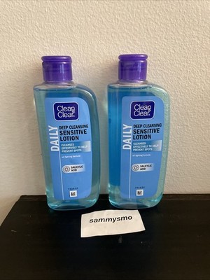 Clean & Clear Deep Cleansing Sensitive Lotion, salicylic acid 200 ml x2