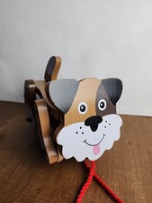 Melissa and Doug Moving Wooden Puppy Pull Toy