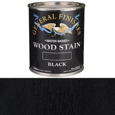 General Finishes Water Based Wood Black Stain Quart