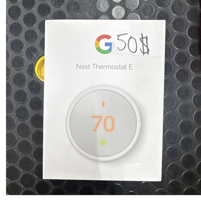 Google Nest Thermostat E Programmable Smart Wi-Fi App Voice Control White