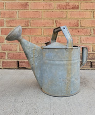 Vintage Distressed Galvanized Water Can No. 8...
