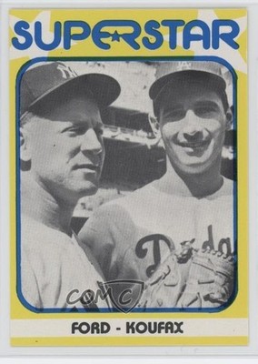 1980 TCMA Superstars Sandy Koufax Whitey Ford #8 HOF g5e