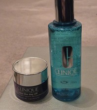 Clinique BUNDLE: rinse off Eye Makeup Solvent 4.2 Fl.oz  Take The Day Off Balm