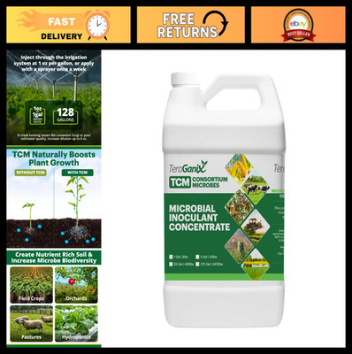 Microbial Inoculant Concentrate - Soil Amendment for Crop Yields, 128 Gal, Eco-F
