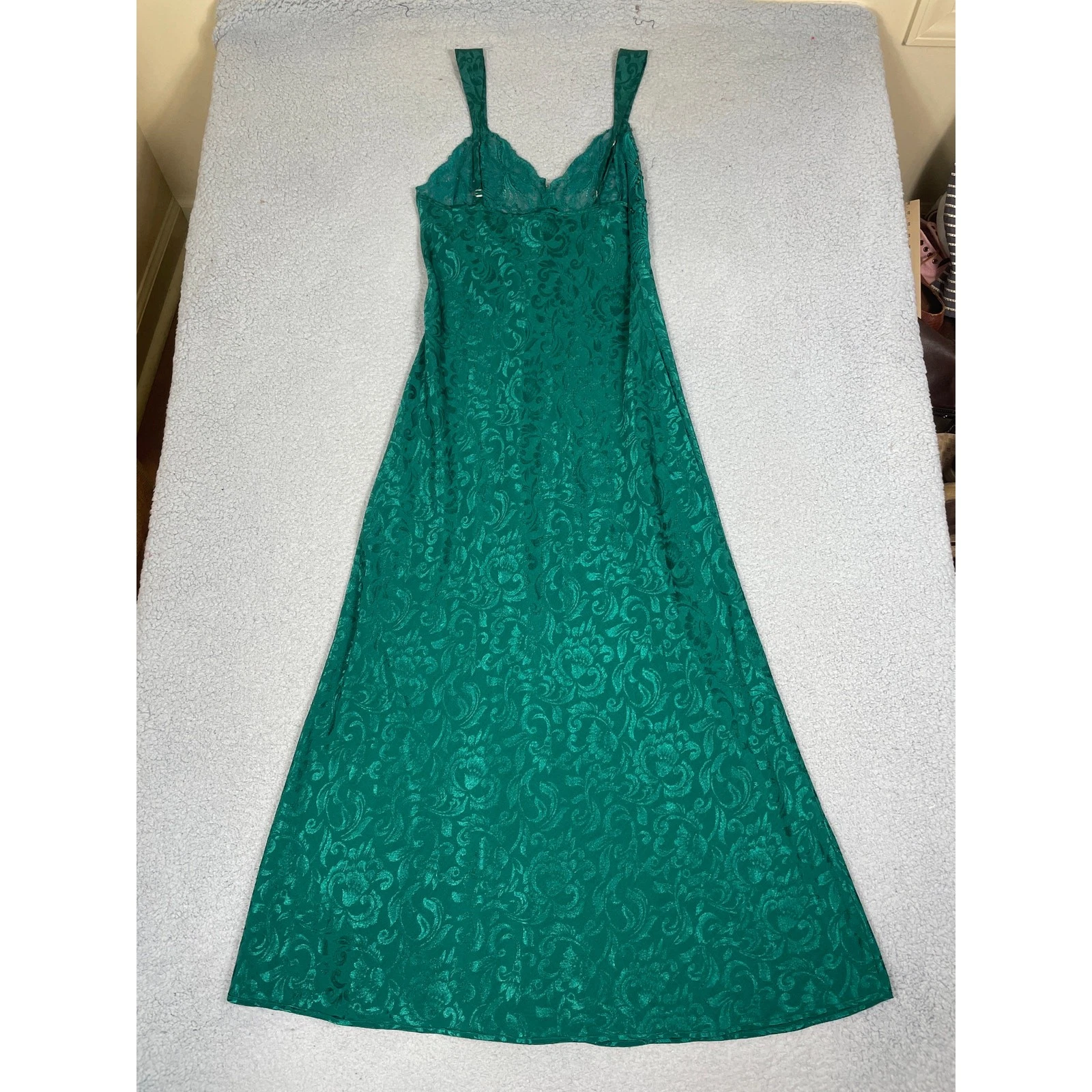 UNDERCOVER Abito slip paillettes verde smeraldo vintage Victoria's Secret anni 90 donna taglia L