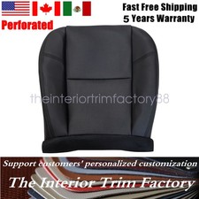 Driver Side Bottom Perforated Leather Seat Cover Fits 2007-2014 Chevy Silverado