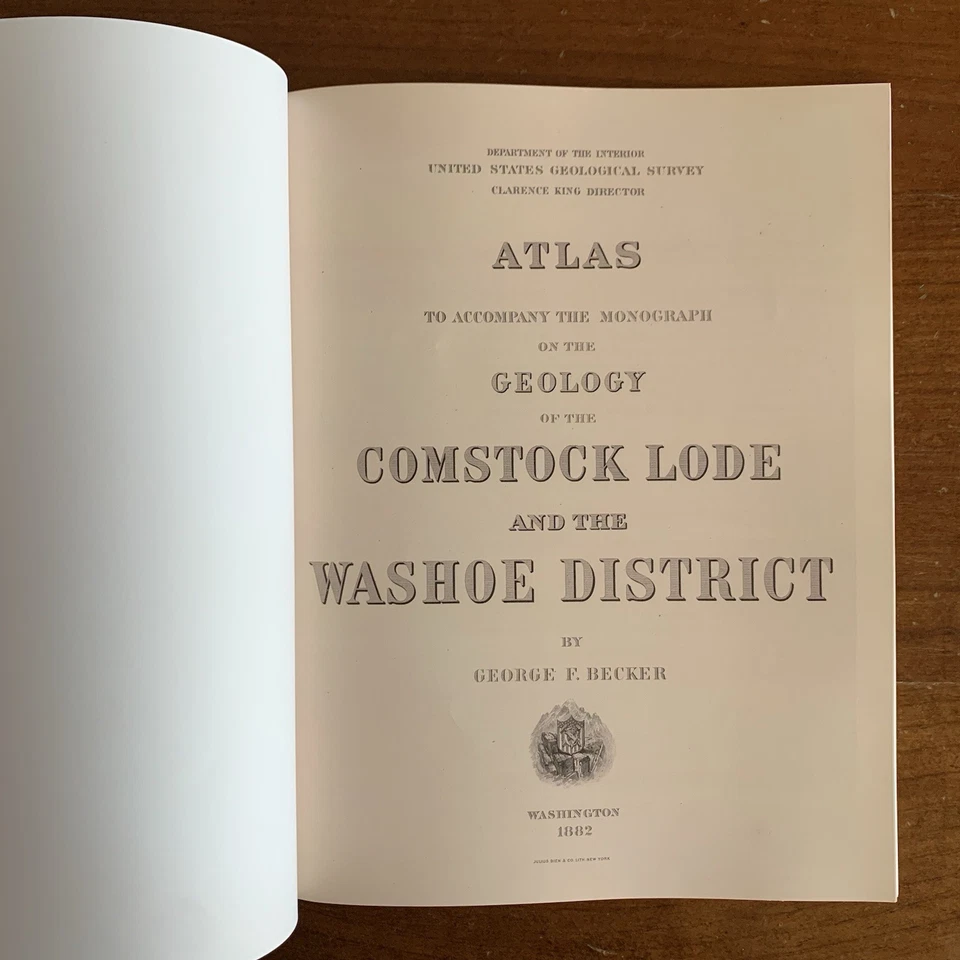 1882 Comstock Lode & Washoe District Atlas, Nevada / Color Facsimile - Image 2 of 4