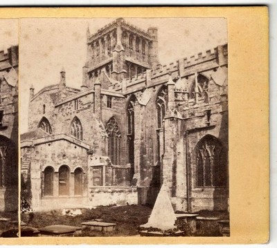 Early ENGLAND SV - Bristol Cathedral Cemetery Monuments Graves Pyramid c1850s