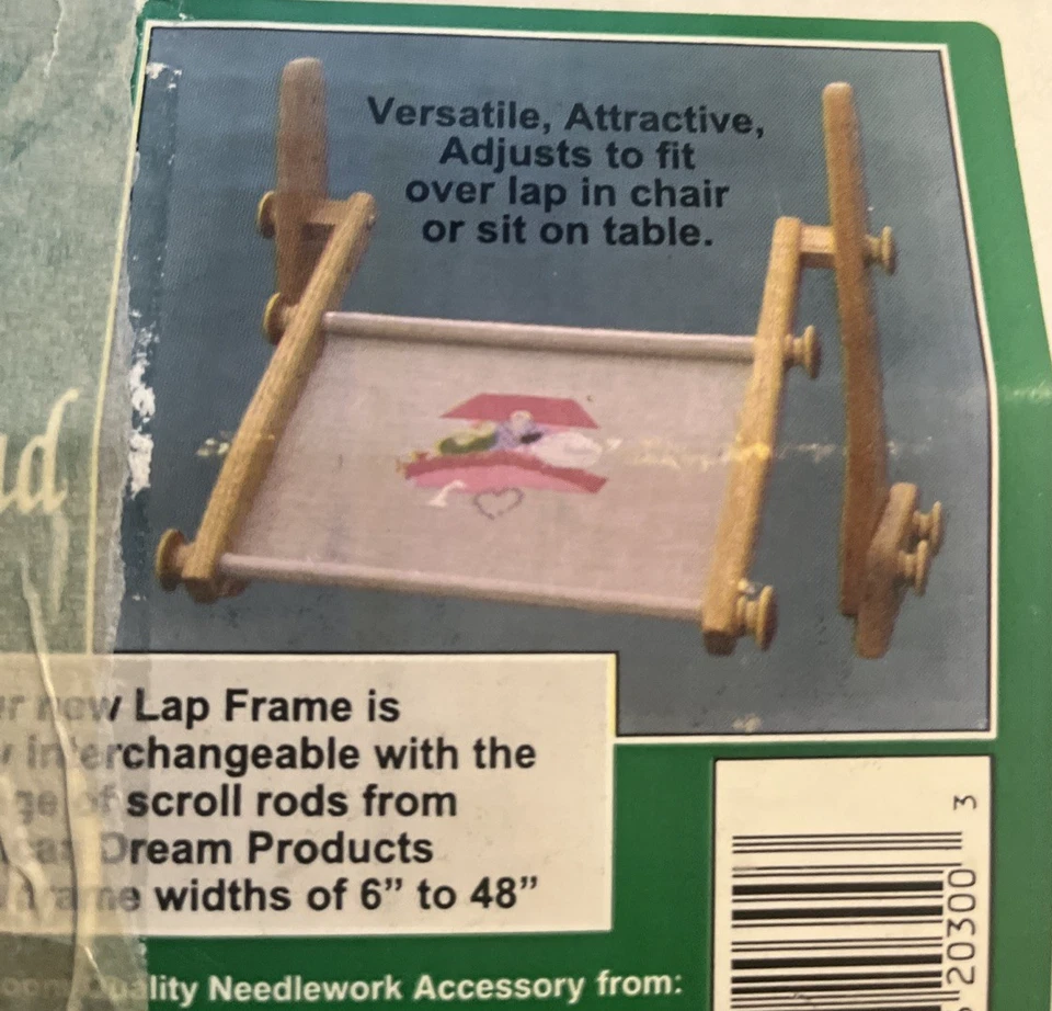 Solid Oak Lap Needlepoint Frame and Stand - AmericanDreams Used Original Box - Image 2 of 4