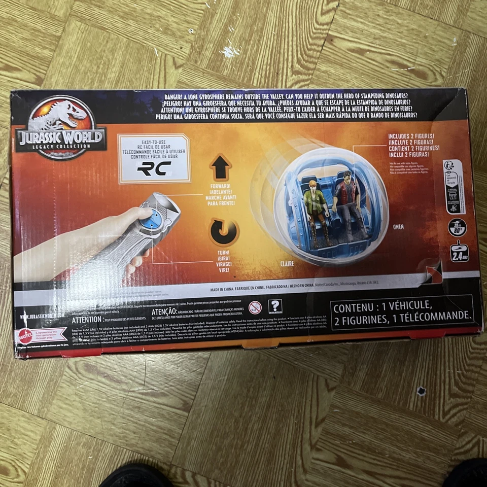 Jurassic World Remote Control Legacy Collection Gyrosphere RC Ball NIB Sealed - Image 3 of 4