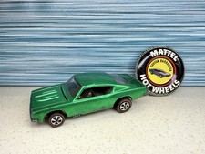 Hot Wheels Redline Rare Green Custom Barracuda W Engine Overspray Button Hot Wheels Redline Rare Green Custom Barracuda W Engine Overspray Button