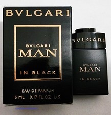 BVLGARI MAN IN BLACK EDP 0.17 OZ / 5 ML FOR MEN SPLASH MINI NIB