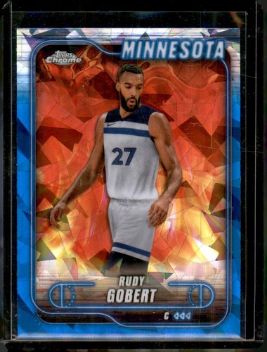 2024 Topps Chrome Sapphire Rudy Gobert #90 card