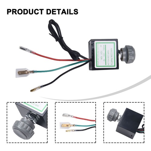 12V 10A Car Air Conditioner Electronic Thermostat Switch Temperature Control Aut - Foto 3 di 19