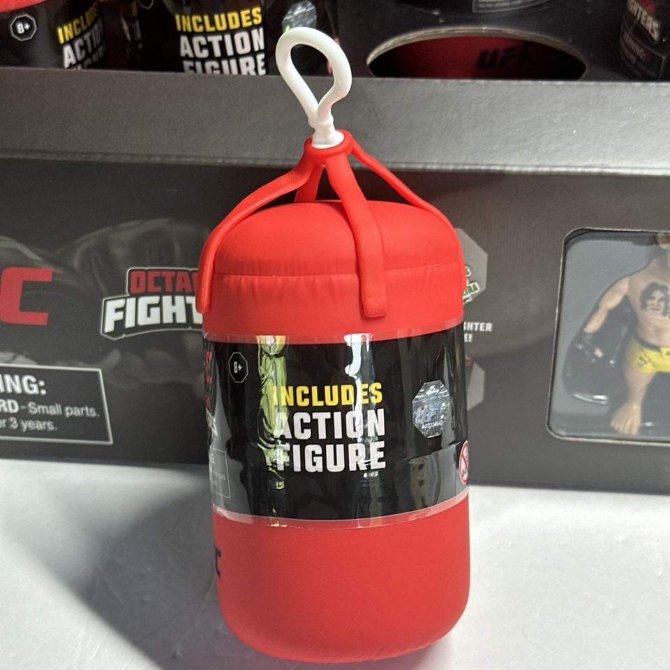 UFC Octagon Fighters Display Case & 8 SEALED Blind Pack Figure MMA ...