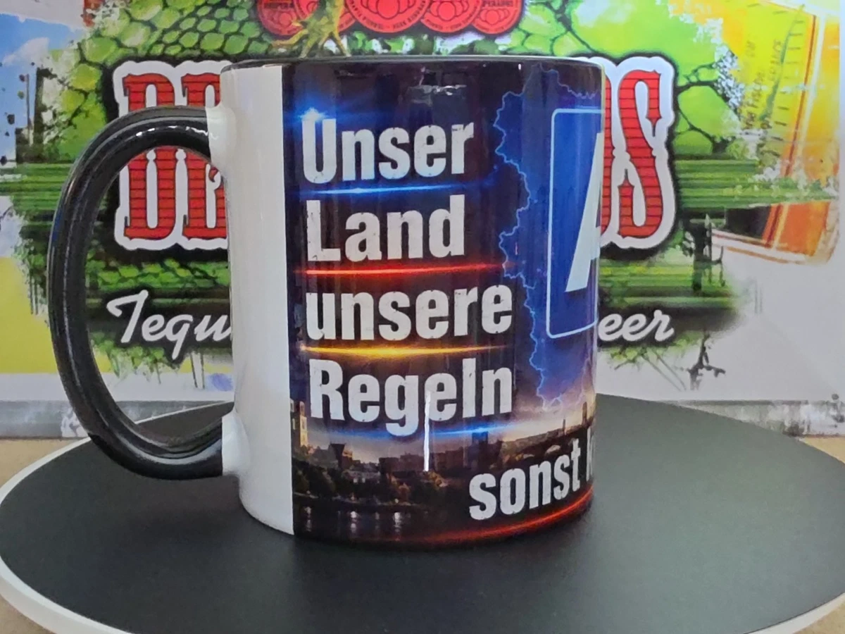 AFD Tasse Unser Land Unsere Regeln Edition Sachsen-Anhalt schwarze Edition #1