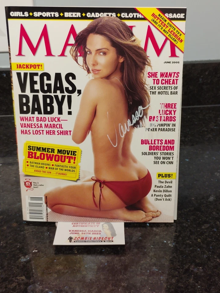 Vanessa Marcil Signed Maxim June 05 Magazine General Hospital, Vegas & 90210 COA - Image 4 of 4
