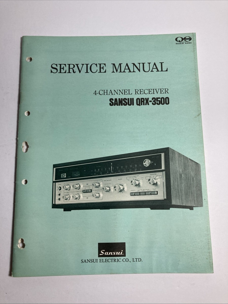 syuページ Sansui QRX-3500 4 Channel 88 Watt Receiver for sale online | eBay