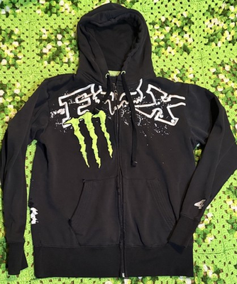 #ad Fox Racing Monster Energy Jacket Ricky Carmichael Motocross Y2K M Thrashed $99.99