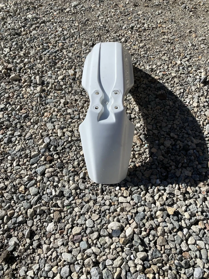 1987-1999 Honda XR600R OEM Guardabarros delantero de plástico blanco 5310 S54 R8 Foto 3 de 3