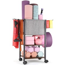 Yoga Mat Storage Rack Home Gym Equipment Workout Equipment Organizer Yoga Mat...