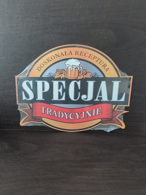 Beer Sign ~ (ZYWiEC) Doskonala Receptura Specjal Tradycyjnie Bier ~ POLAND