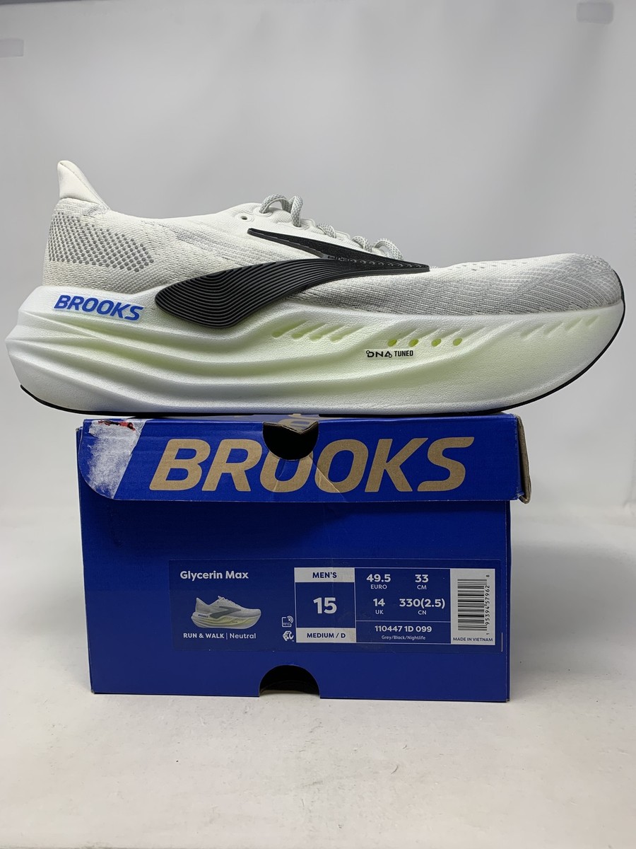 Brooks Glycerin Max Running Shoes Gray Black Nightlife Men Size 14 D 1104471D099 Brooks Mens Glycerin Max- Grey/Black/Nightlife (1104471D099  main image 4
