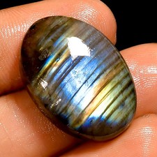 25.5 Ct Natural Labradorite Oval Cabochon Loose Gemstone For Jewelry 24X17X7 mm
