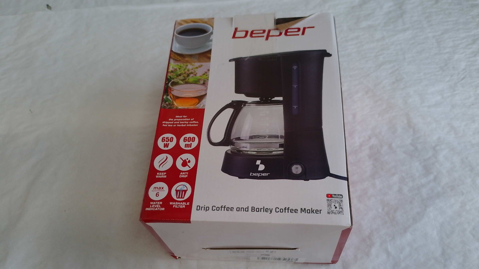 Black 6 Cup Drip 600ml Plastic W Milliliters