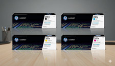 HP 201X High Yield 4-Pack Original LaserJet Toner Cartridge Sealed Box