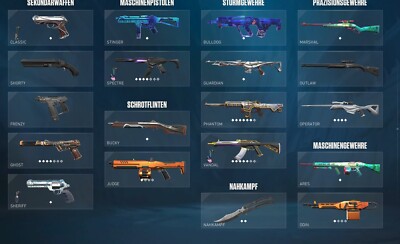 valorant account eu skins DIA 2