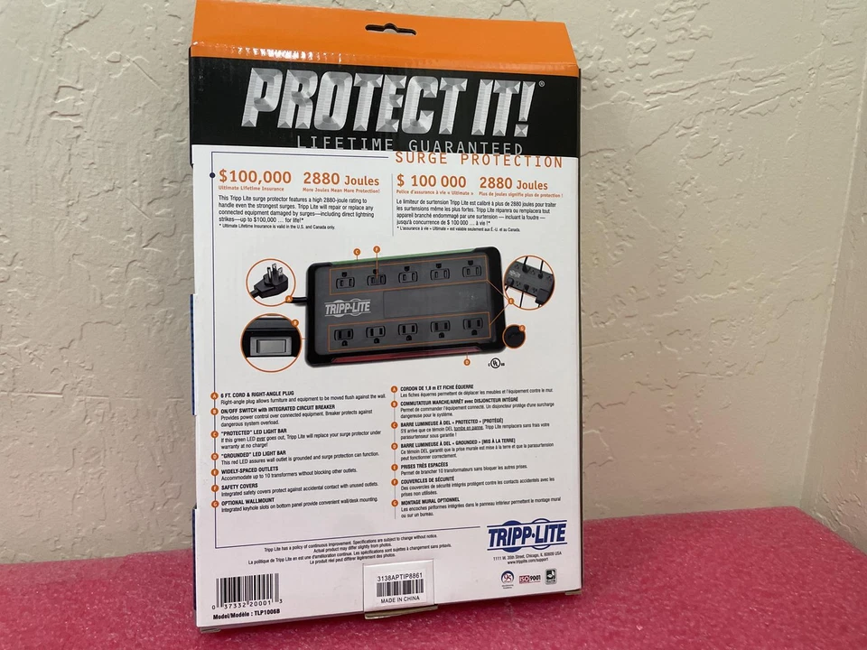 TRIPP-LITE ISOBAR TLP1006B 2880 JOULES SURGE PROTECTOR - Image 2 of 2