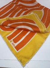 Vintage Vera Scarf Orange/yellow Ladybug 22  Square