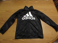 Adidas Youth Full Zipp Windbreaker Jacket Sz 5