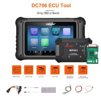 OBDSTAR DC706 ECU Tool Full Version Car/Motor ECM TCM&BODY&Clone +MP001 Progarm