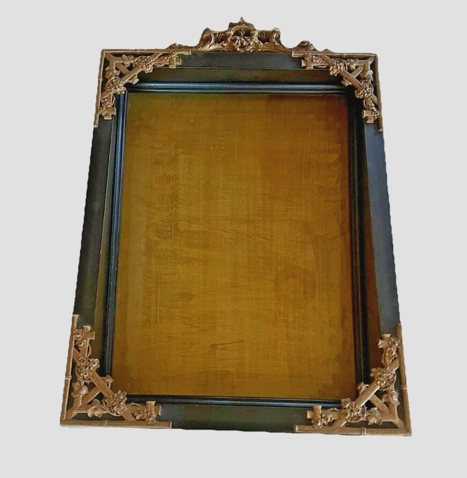 Antigua caja de exhibición inclinada con sombra de madera china rara, exhibición de pared de curiosidades 25x25 Foto 2 de 4