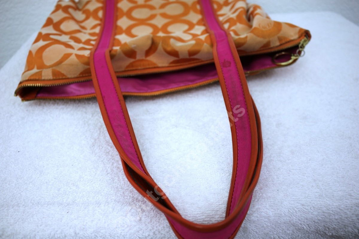 Coach Poppy No K0994-13826 Hand or shoulder Bag Orange | eBay Coach Poppy No K0994-13826 Hand or shoulder Bag Orange | eBay