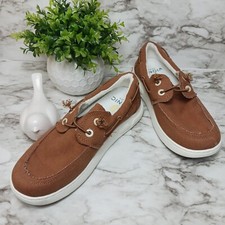 VIONIC Beach Mens 8 Brown Skipper Slip-On Casual Comfort Shoes