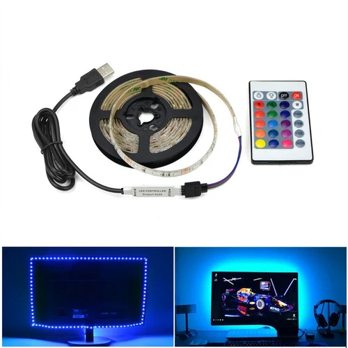 5V USB LED Strip light RGB /White/Warm White 2835 3528 SMD TV Backlight
