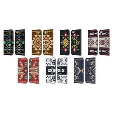HEAD CASE DESIGNS NEO NAVAJO LEATHER BOOK WALLET CASE FOR APPLE iPOD TOUCH MP3