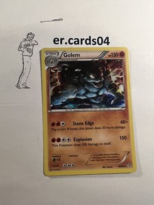 Pokemon Card Golem Generations Holo Rare 45/83 Light/Moderate Play