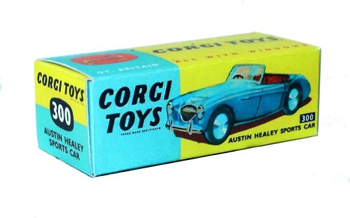 Boîte De Reproduction Pour Miniature Corgi Toys - Triumph TR3 (réf. 305)