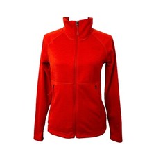 The North Face Track Jacket Womens Small Salmon Pink Full Zip High Neck Athletic